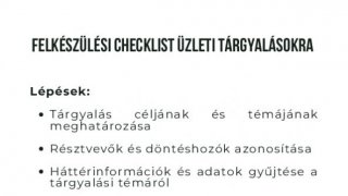 Felkészülési checklist üzleti tárgyalásokra